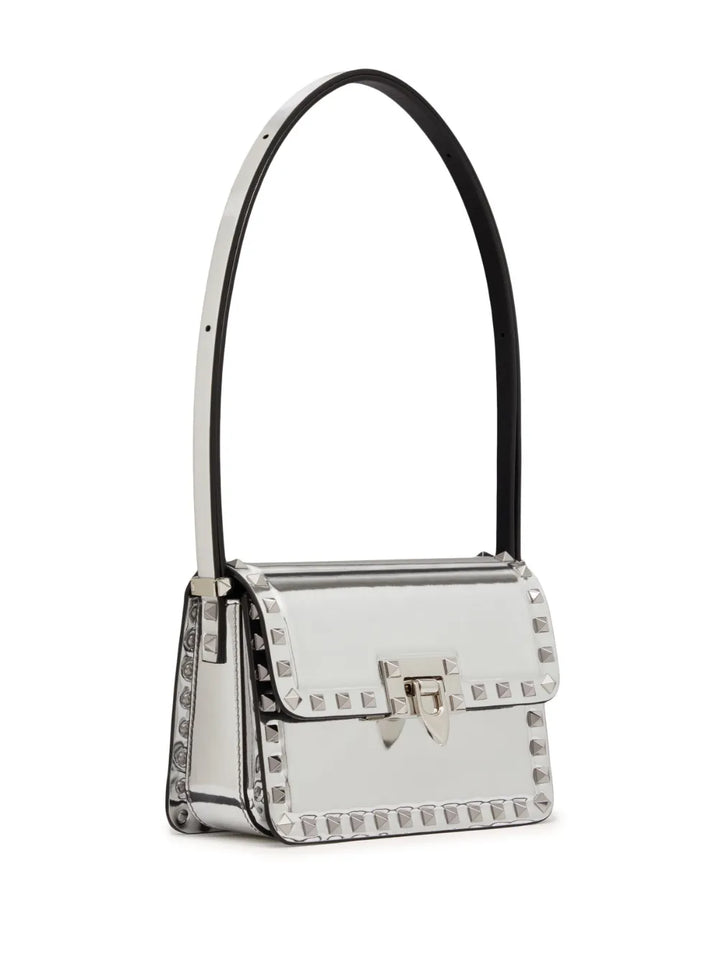 Valentino Garavani Small Rockstud23 Mirrored Shoulder Bag — Same as shown — Size One Size — Top View