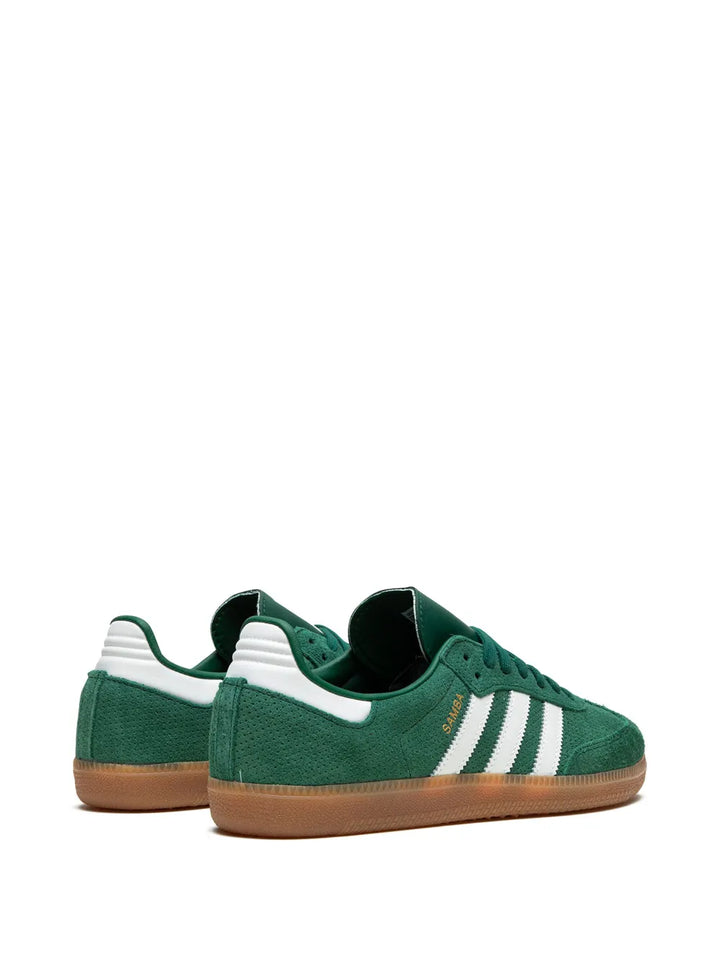 adidas Samba Og Core Green/Core White/Gum Sneakers — Green/White — Size US M 9.5 - US W 11 — Back View