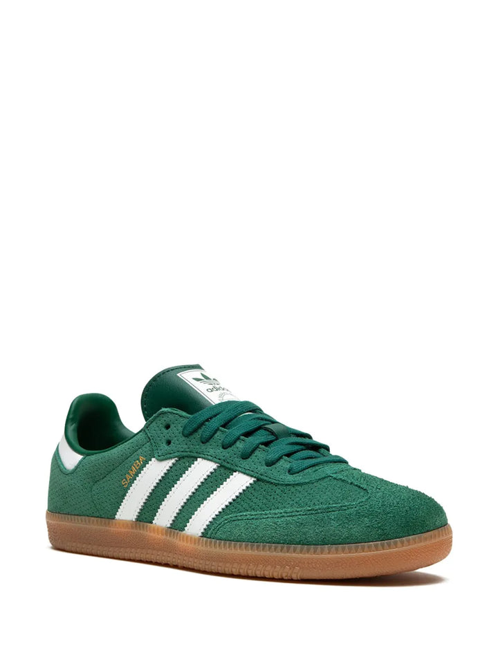 adidas Samba Og Core Green/Core White/Gum Sneakers — Green/White — Size US M 9.5 - US W 11 — Side View