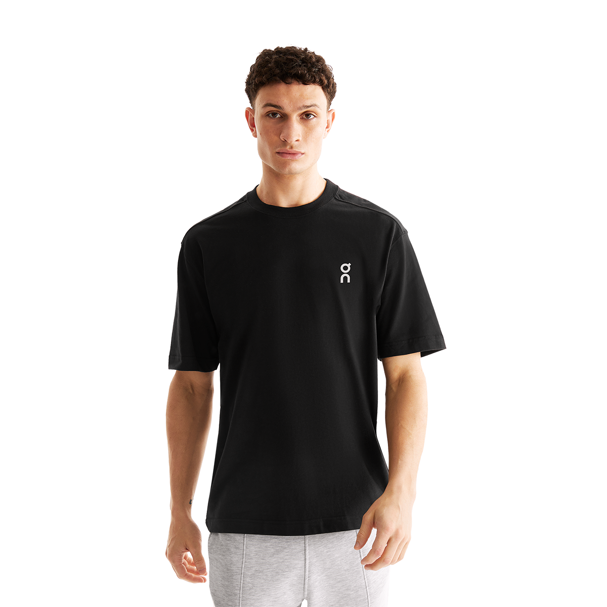 ON Club-T Shortsleeve Black — Black — Size XXLarge — Front View