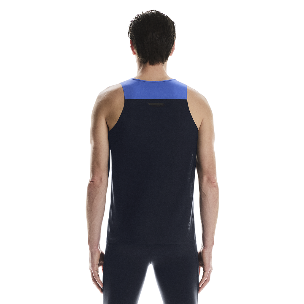 ON Performance Tank — Zaffre - Navy — Size XSmall — Back View