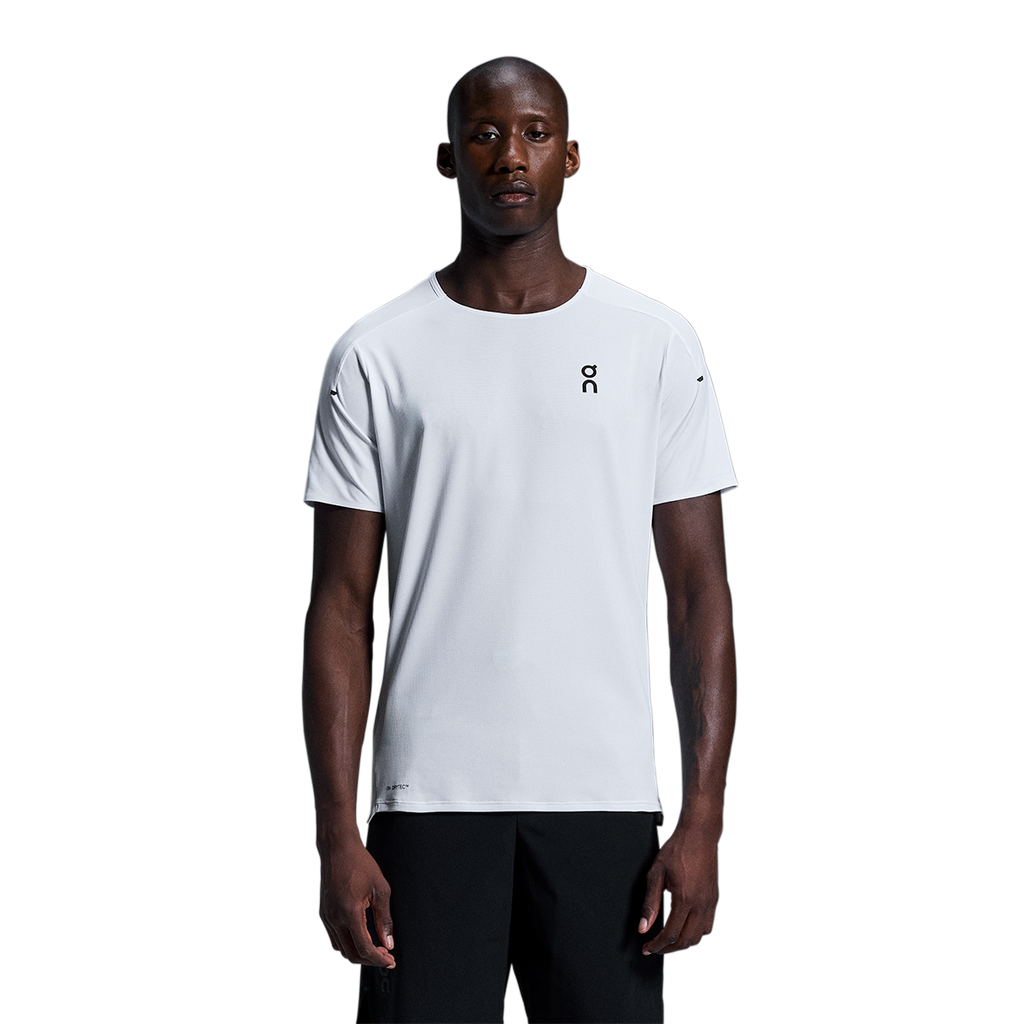 ON Performance-T — White - Silver — Size Small — Front View