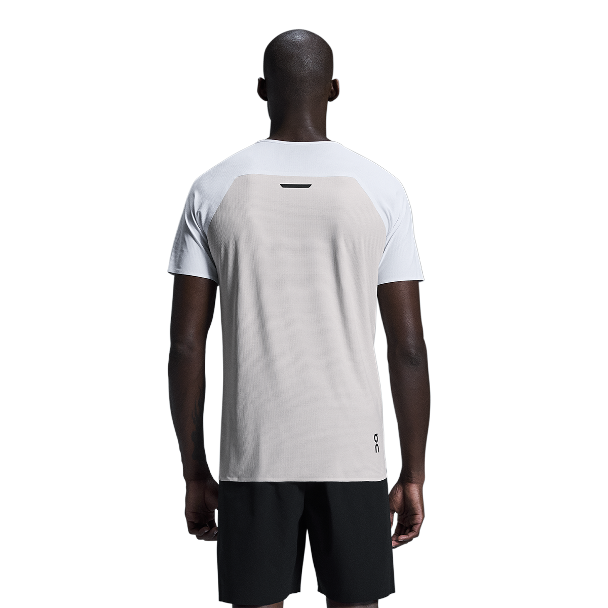 ON Performance-T — White - Silver — Size Small — Top View