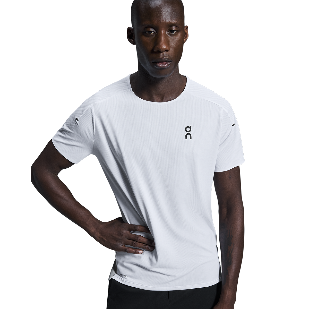 ON Performance-T — White - Silver — Size Small — Back View