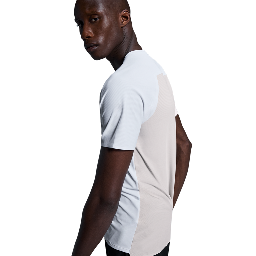 ON Performance-T — White - Silver — Size Small — Side View