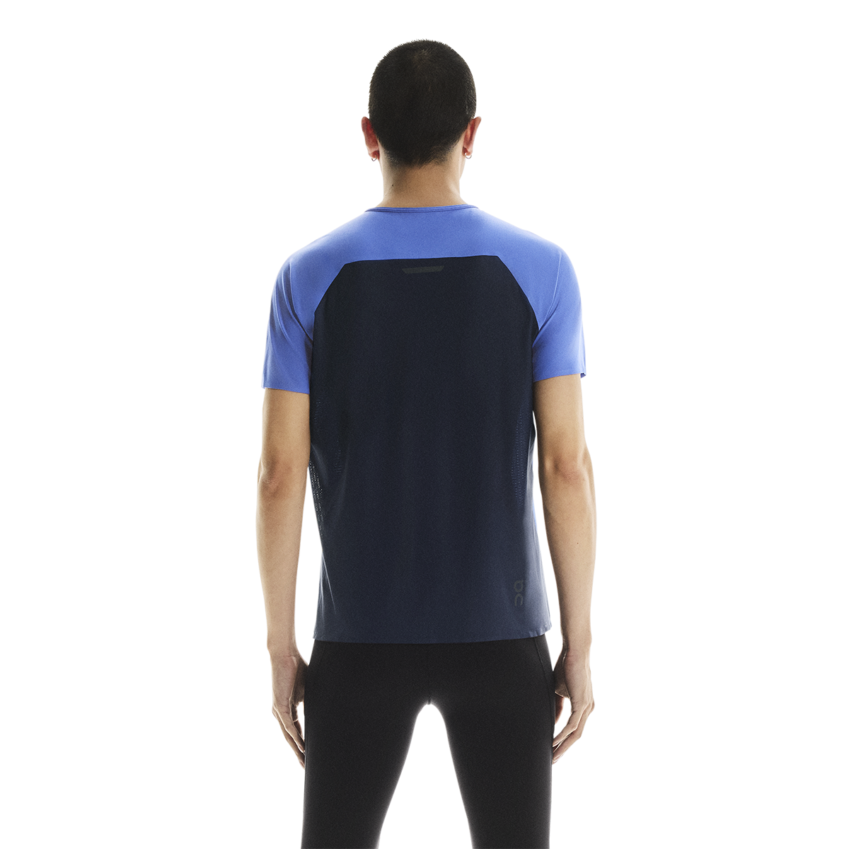 ON Performance-T — Zaffre - Navy — Size Large — Back View