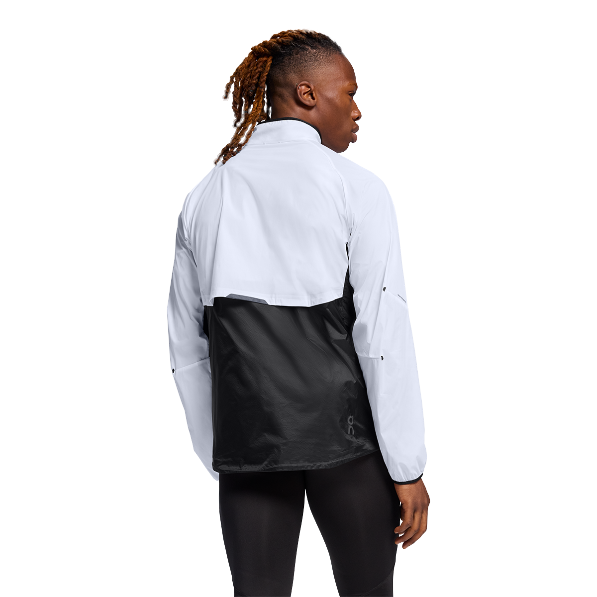On Weather-Jacket — White - Black — Size Small — Back View