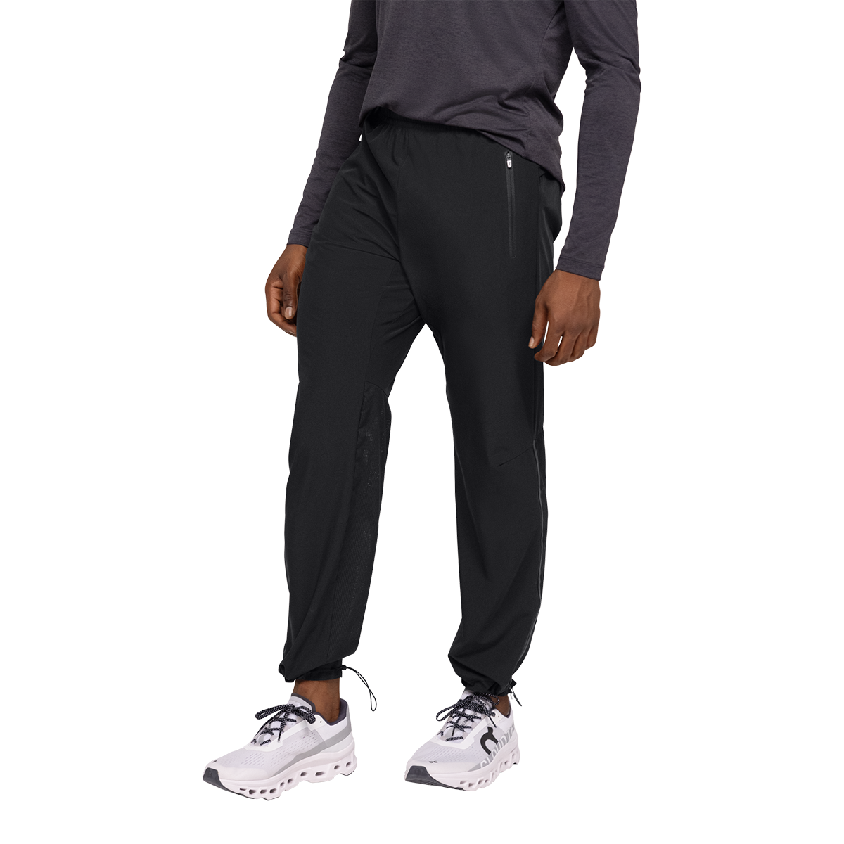On Track Pants 2 — Black — Size Medium — Side View