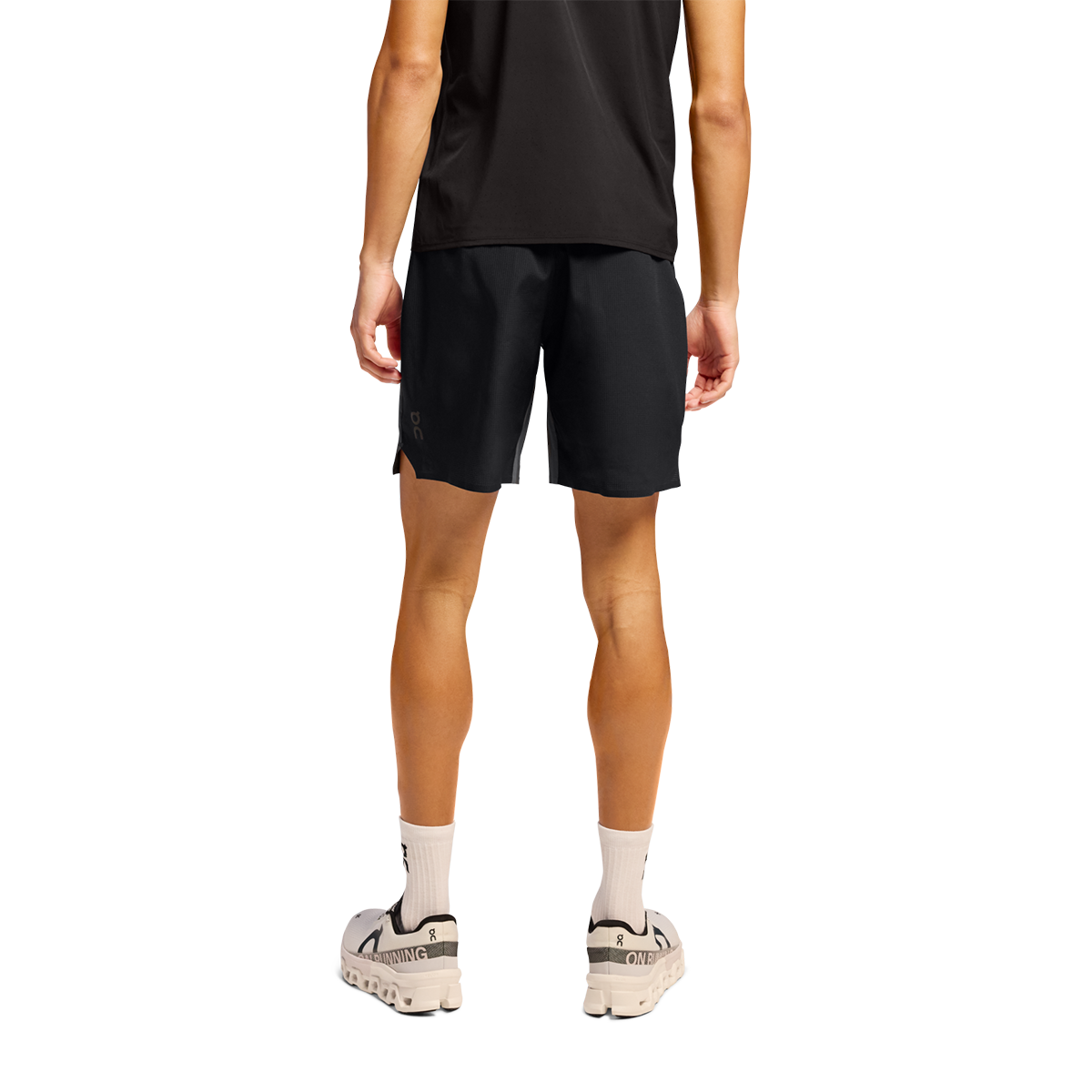 On Lightweight Shorts — Lead - Black — Size Small — Lifestyle View