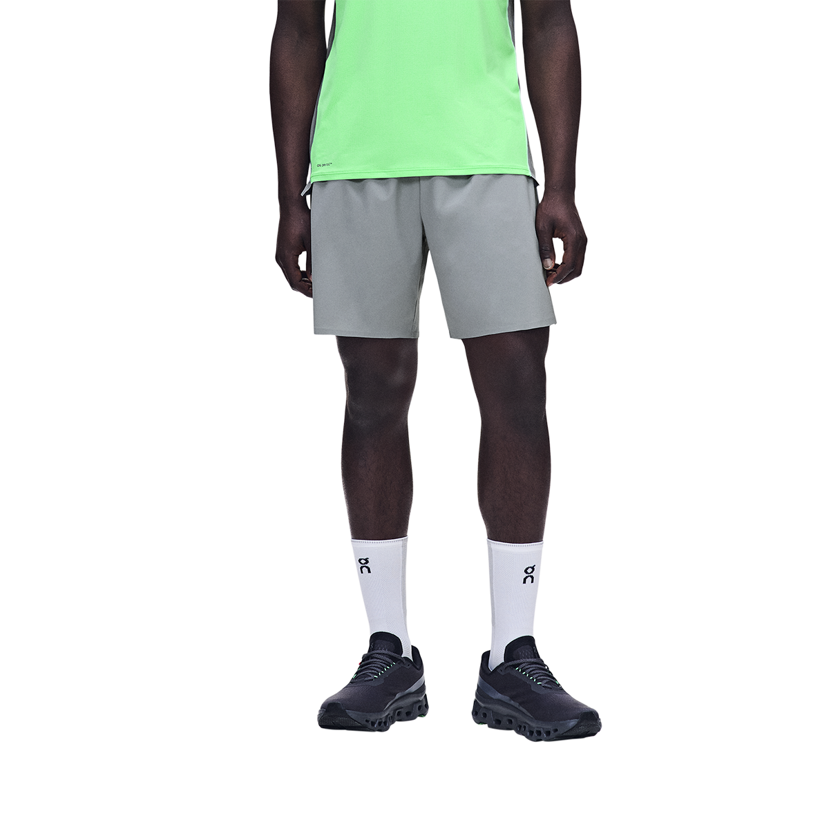 ON 7" Performance Shorts — Apollo — Size Small — Front View