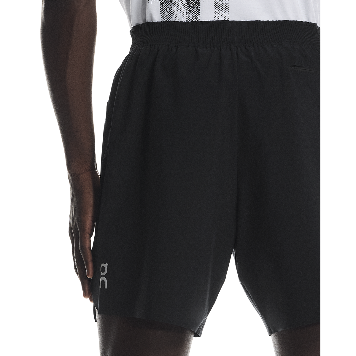 ON Train Shorts — Black — Size Large — Detail View