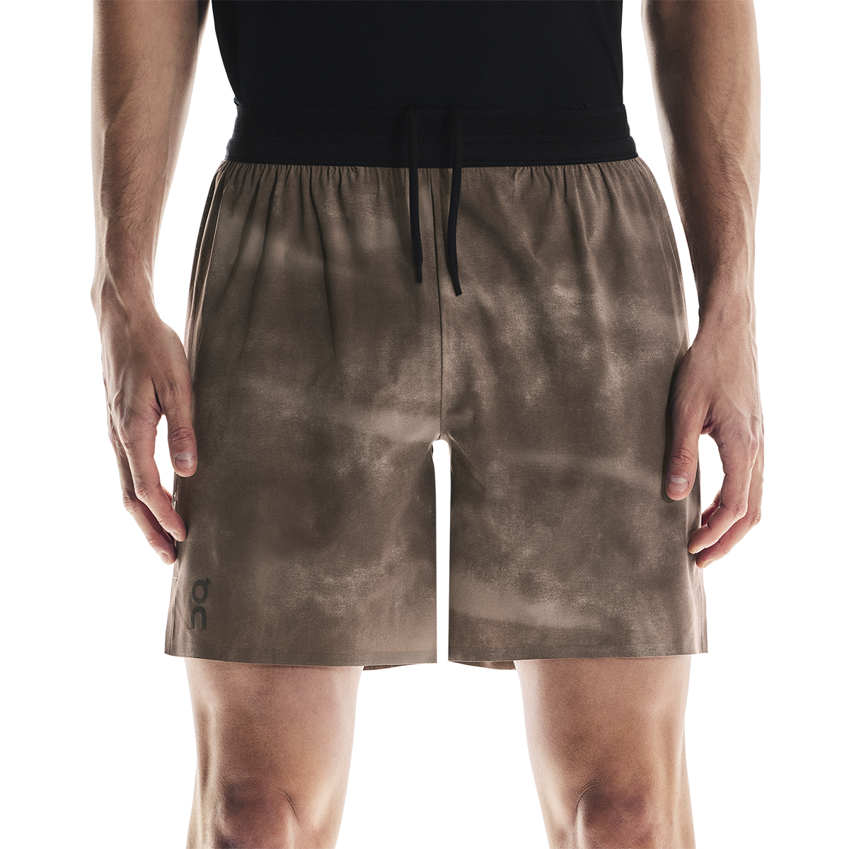 ON 7" Performance Shorts AOP — Cinder — Size Small — Back View