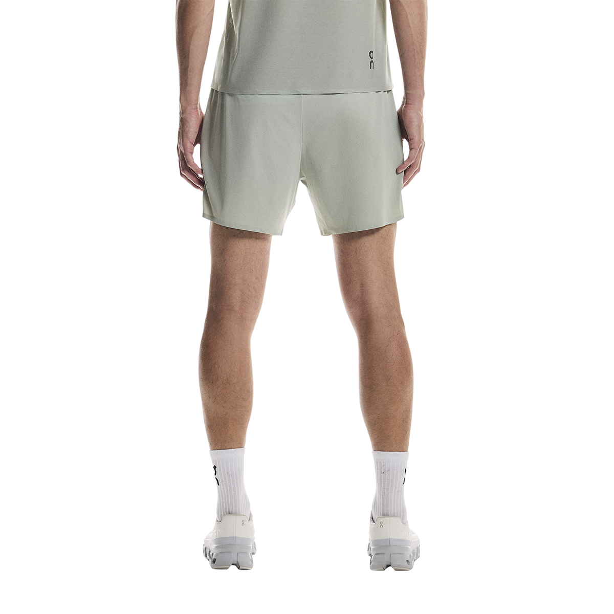 ON 5" Performance Shorts — Tin — Size XSmall — Side View