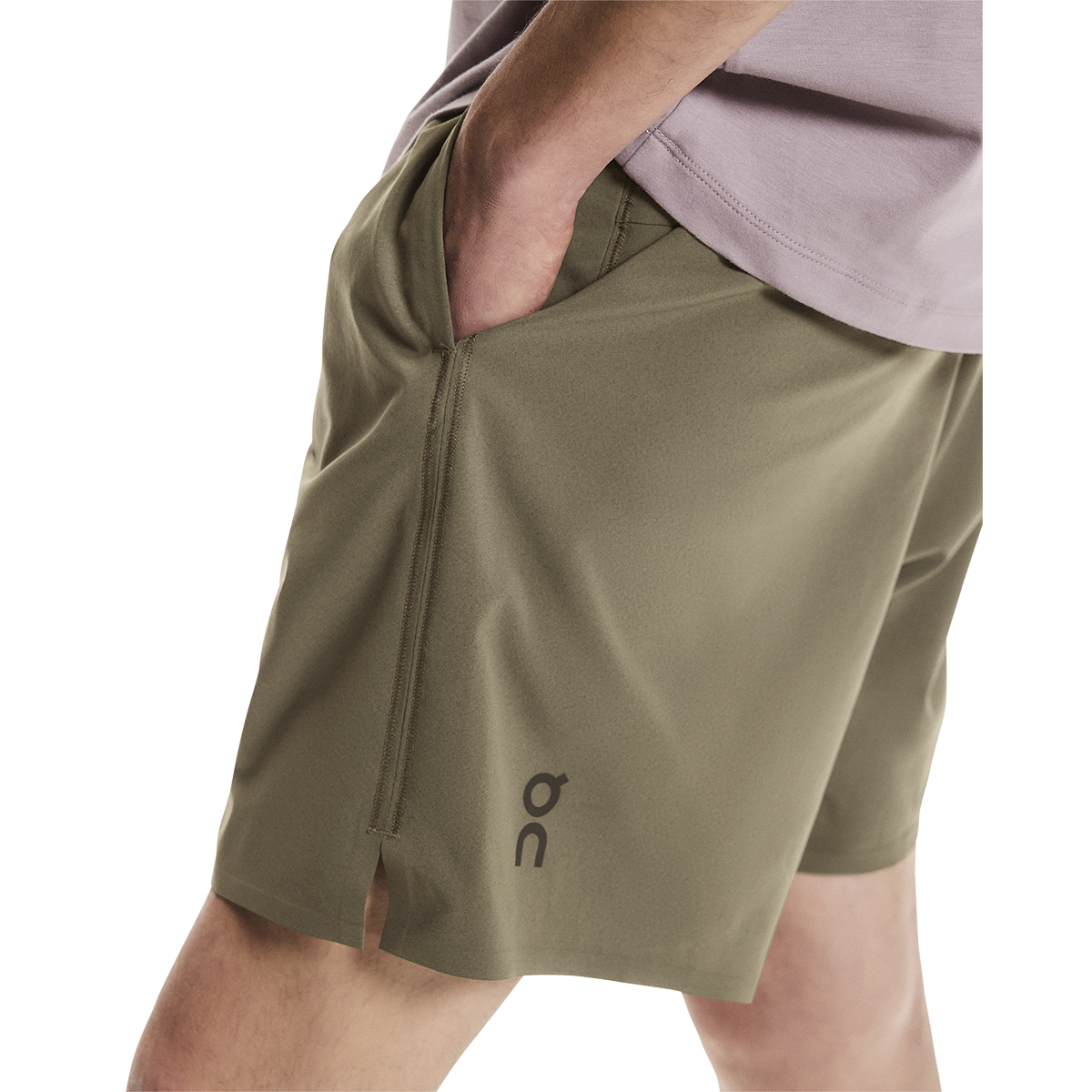 ON Focus Shorts — Pebble — Size Large — Detail View