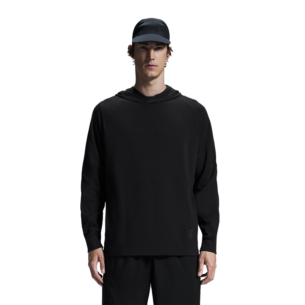 ON Studio Hoodie — Black — Size Small — Front View