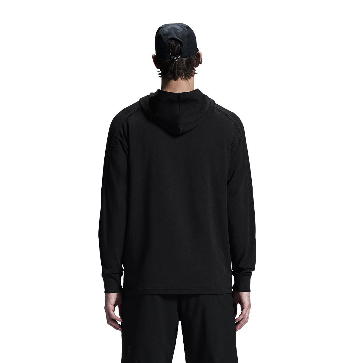 ON Studio Hoodie — Black — Size Small — Top View