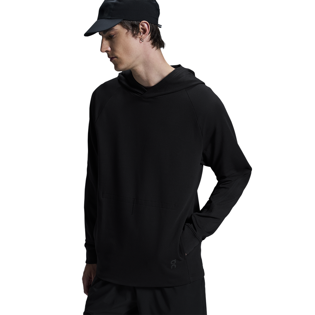 ON Studio Hoodie — Black — Size Small — Side View