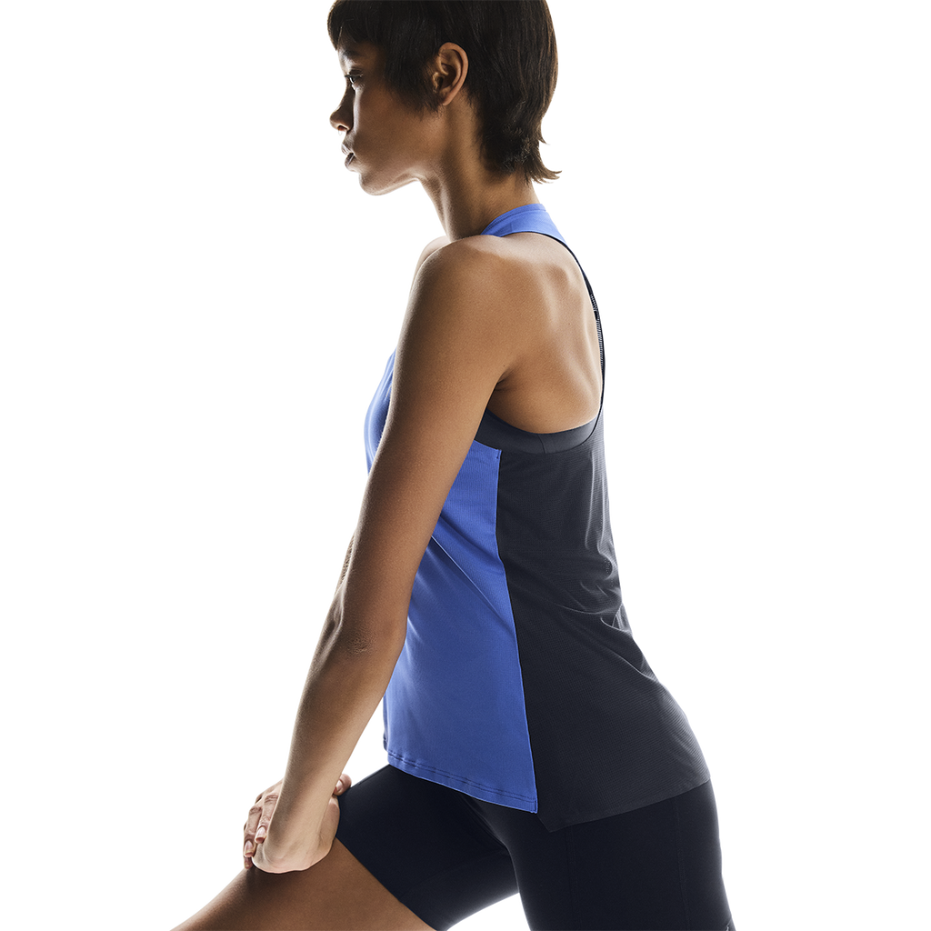 ON Performance Tank — Zaffre - Navy — Size Large — Side View