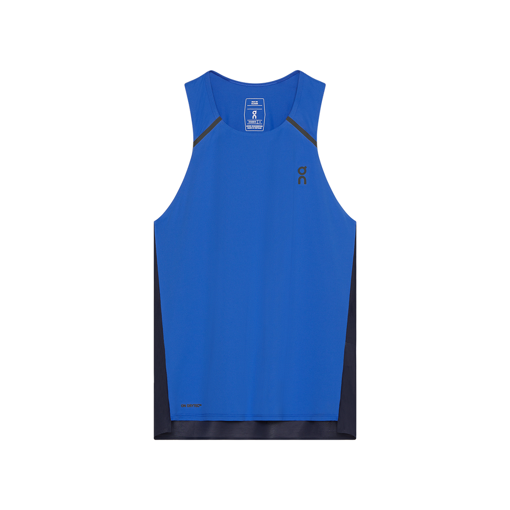 ON Performance Tank — Zaffre - Navy — Size Large — Detail View