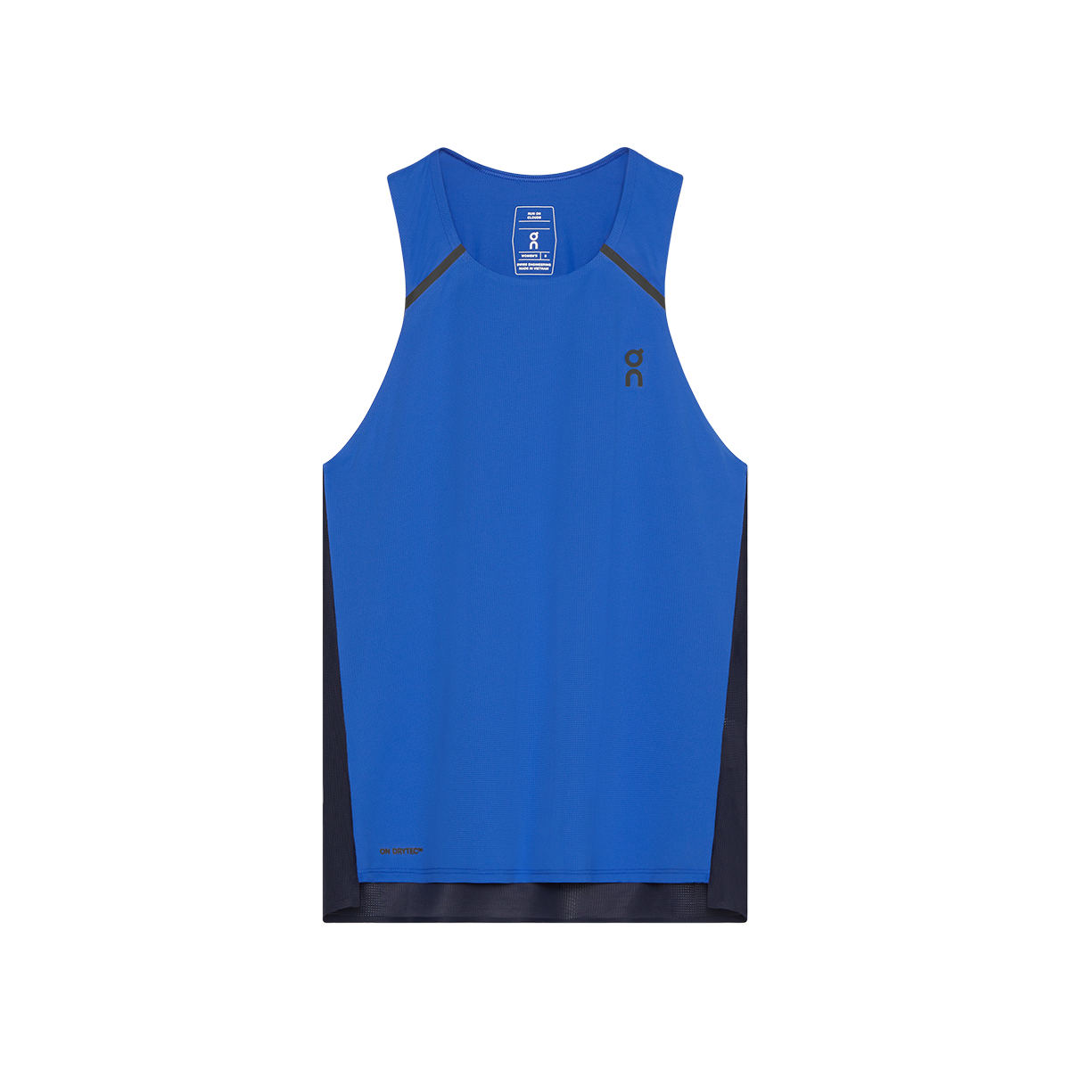 ON Performance Tank — Zaffre - Navy — Size Large — Detail View