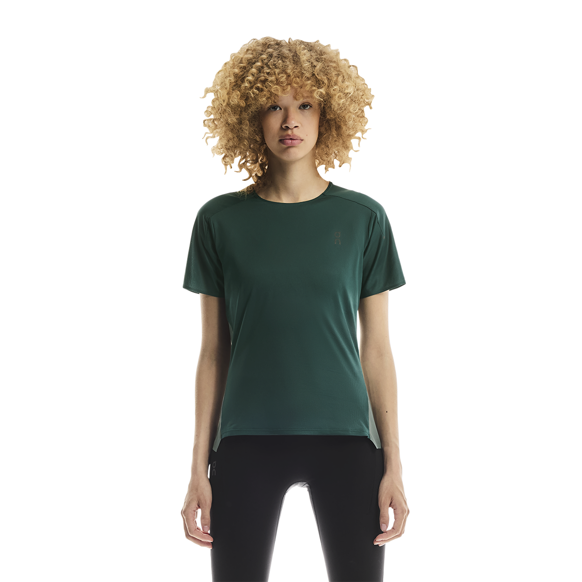 ON Performance-T — Spirulina - Olive — Size XSmall — Front View