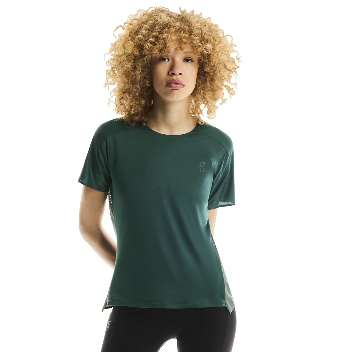 ON Performance-T — Spirulina - Olive — Size XSmall — Top View