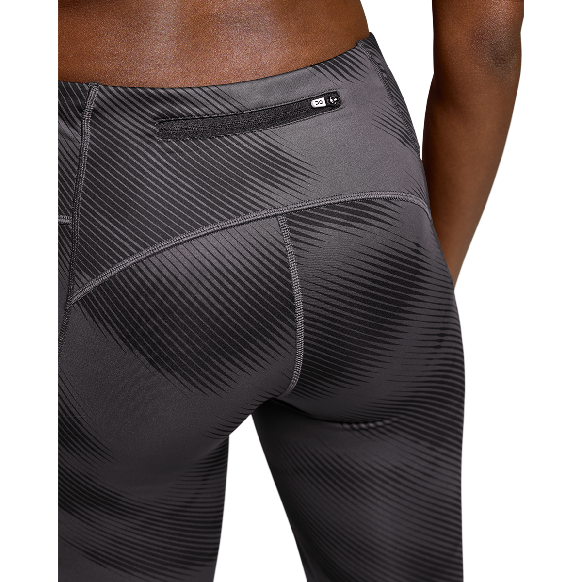 On Performance Graphic Tight — Shadow - Black — Size XSmall — Top View