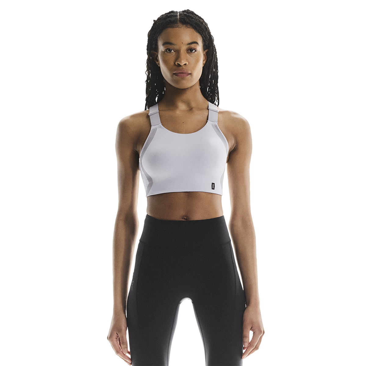 ON Performance Flex Bra — Nimbus - Lilac — Size Large — Front View