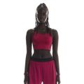 ON Performance Flex Bra — Grenadine - Black — Size XXSmall — Front View