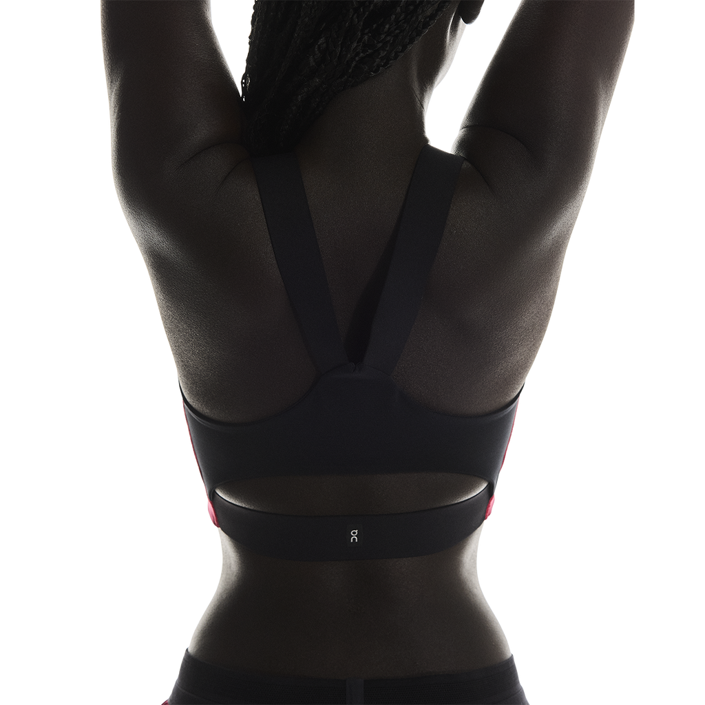 ON Performance Flex Bra — Grenadine - Black — Size XXSmall — Detail View