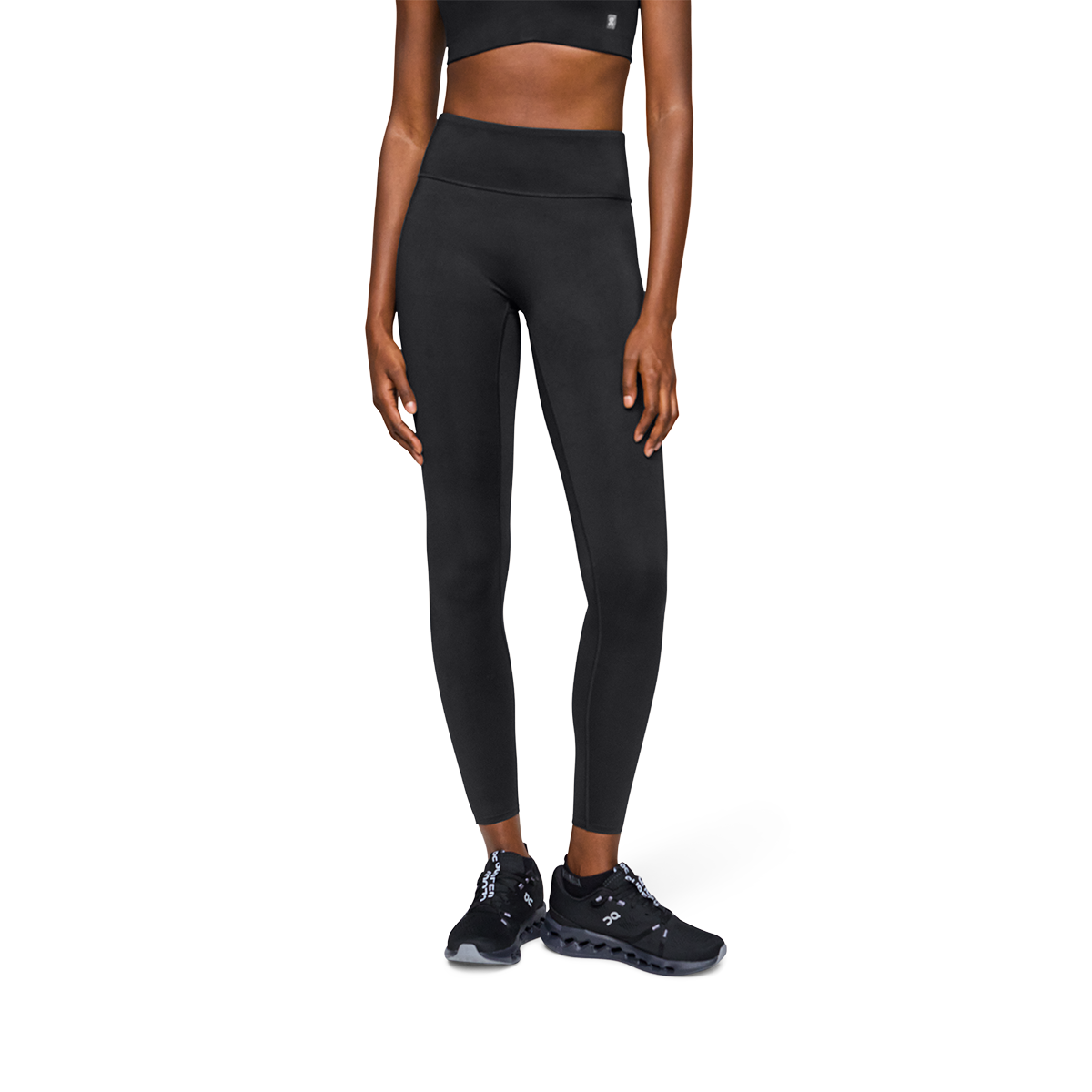On Core Tights — Black — Size Large — Front View