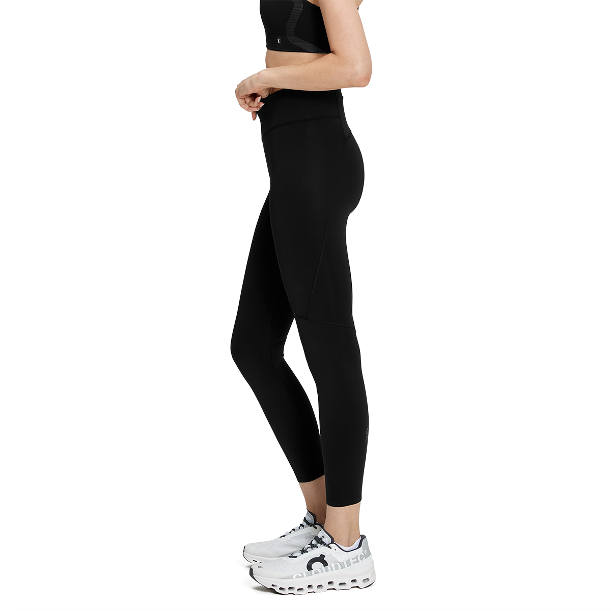 ON Performance Tights 7/8 — Black — Size Large — Side View