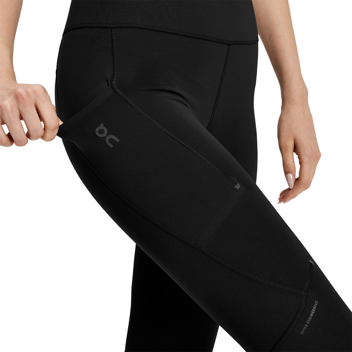 On Performance Tights 7/8 — Black — Size Large — Alternate View 34