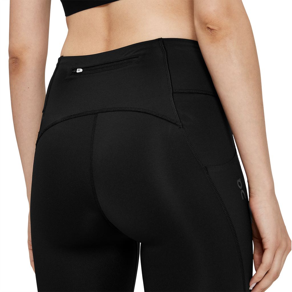 ON Performance Tights 7/8 — Black — Size Large — Top View