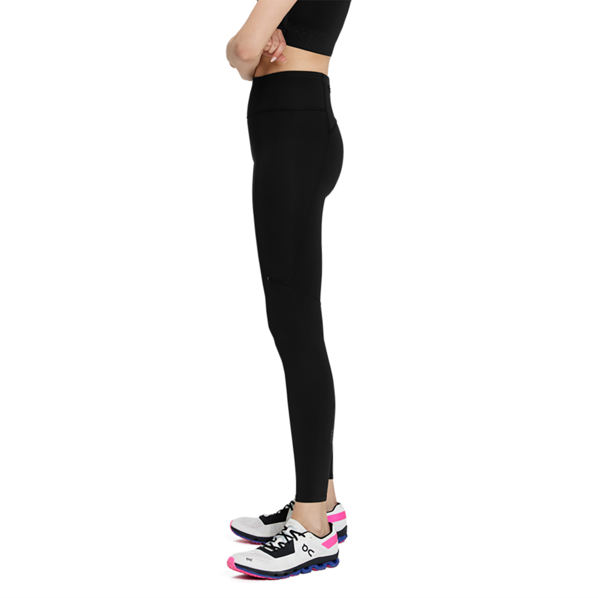 On Performance Tights — Black — Size XSmall — Side View