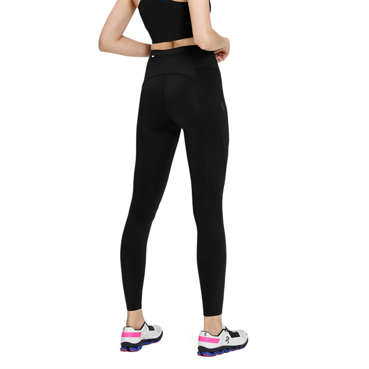 On Performance Tights — Black — Size XSmall — Back View