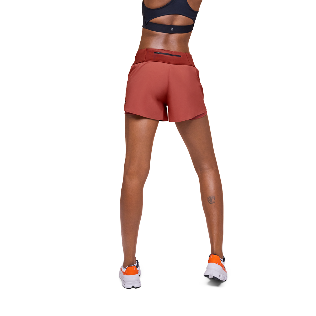 On Running Shorts — Black — Size XSmall — Top View