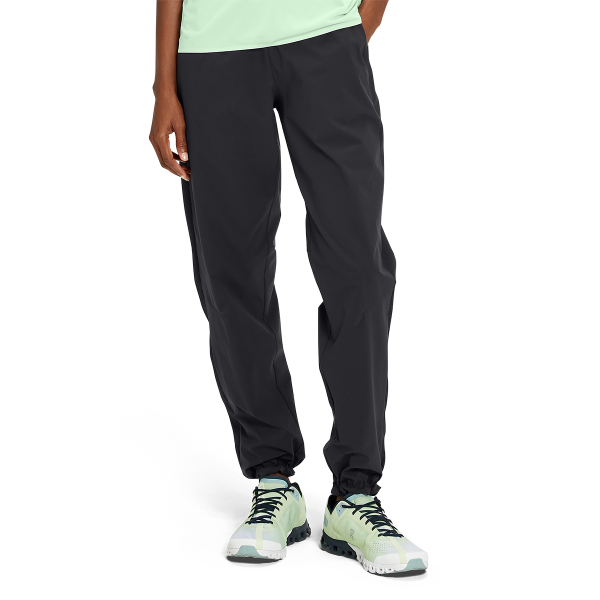 On Track Pants 2 — Black — Size Small — Front View