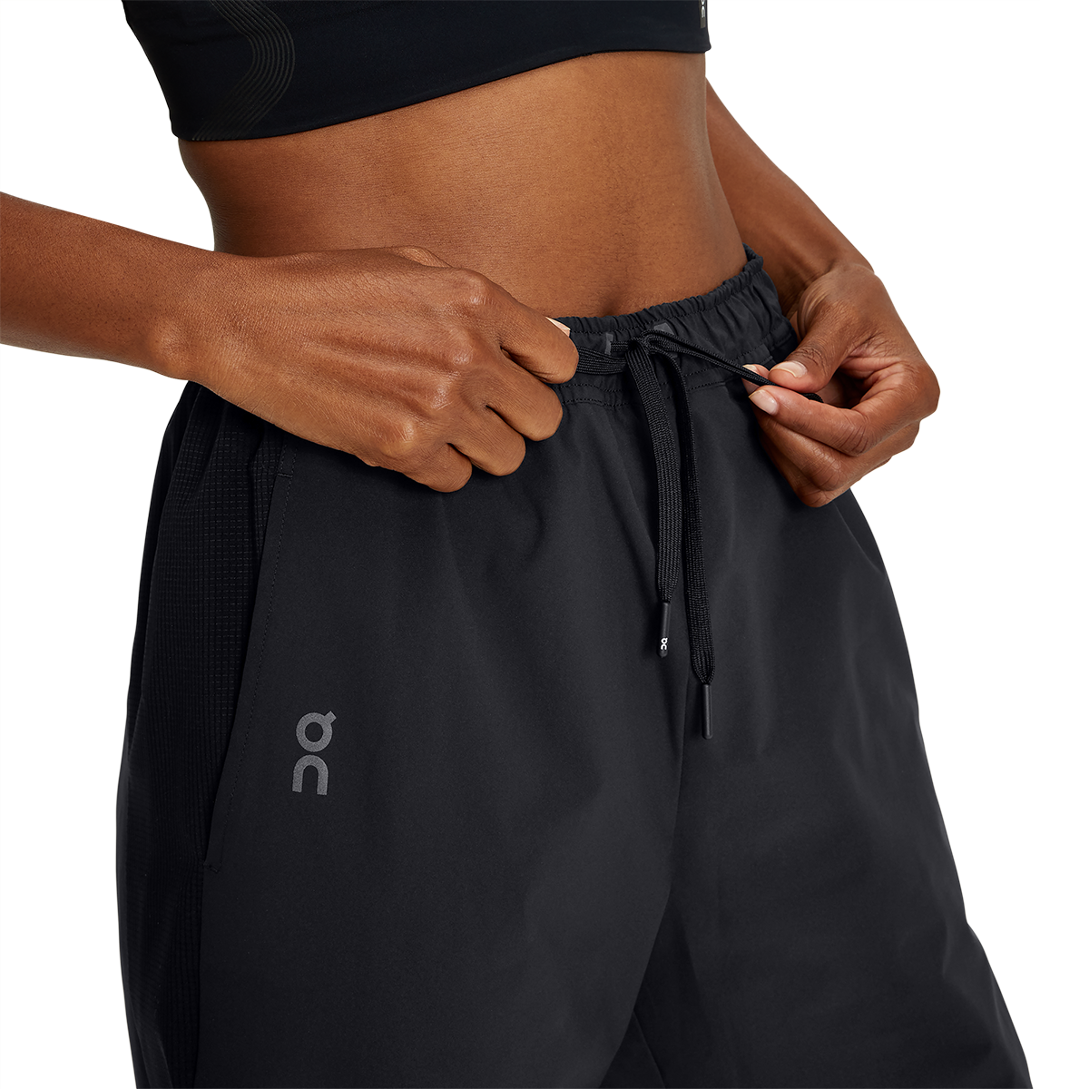 On Track Pants 2 — Black — Size Small — Top View