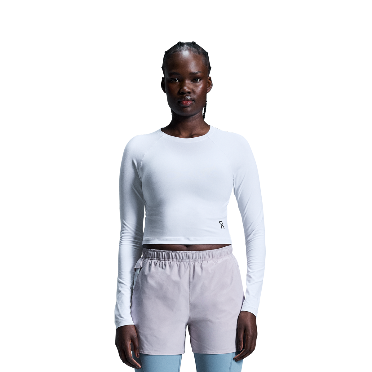 On Movement Crop T Longsleeve — White — Size Large — Alternate View 7