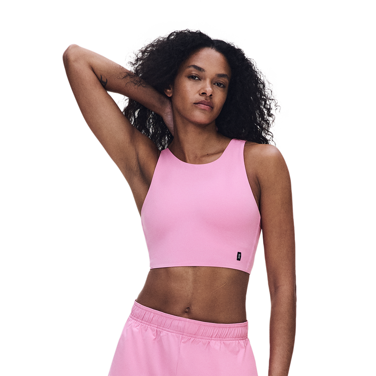 ON Core 2-in-1 Crop — Chambray — Size XSmall — Front View