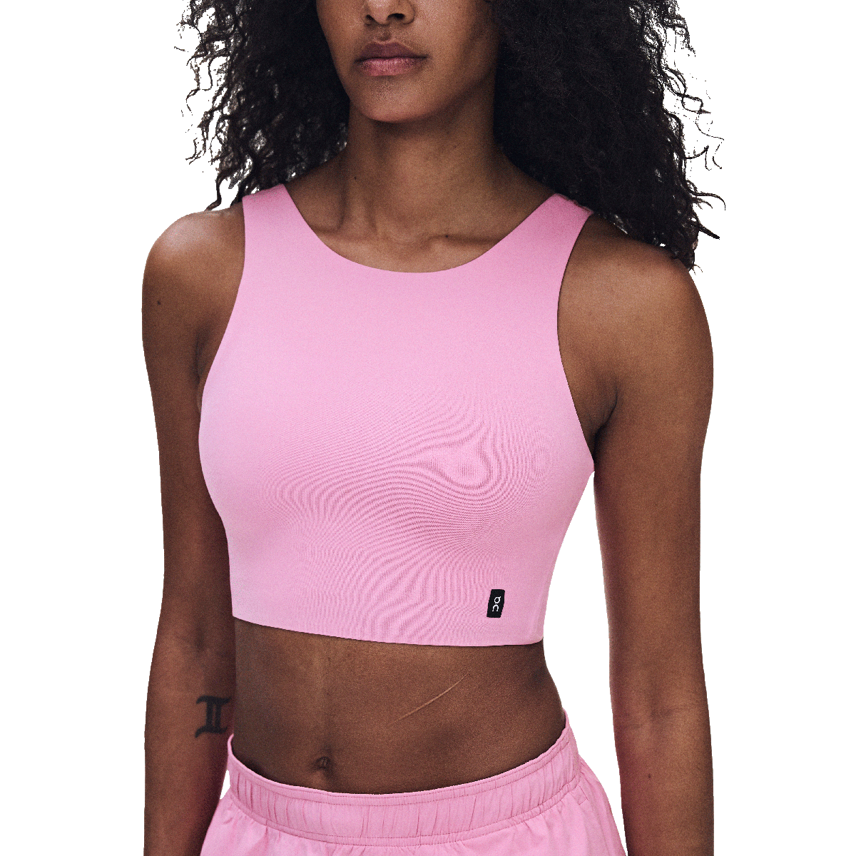 ON Core 2-in-1 Crop — Chambray — Size XSmall — Side View