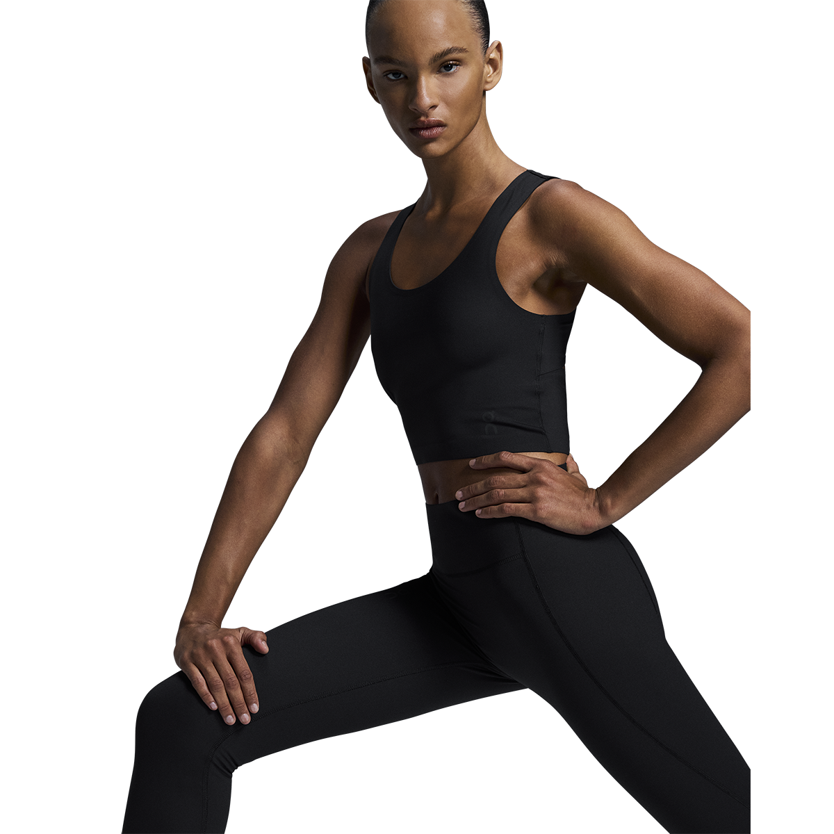 ON Studio Tights 7/8 — Black — Size XSmall — Top View