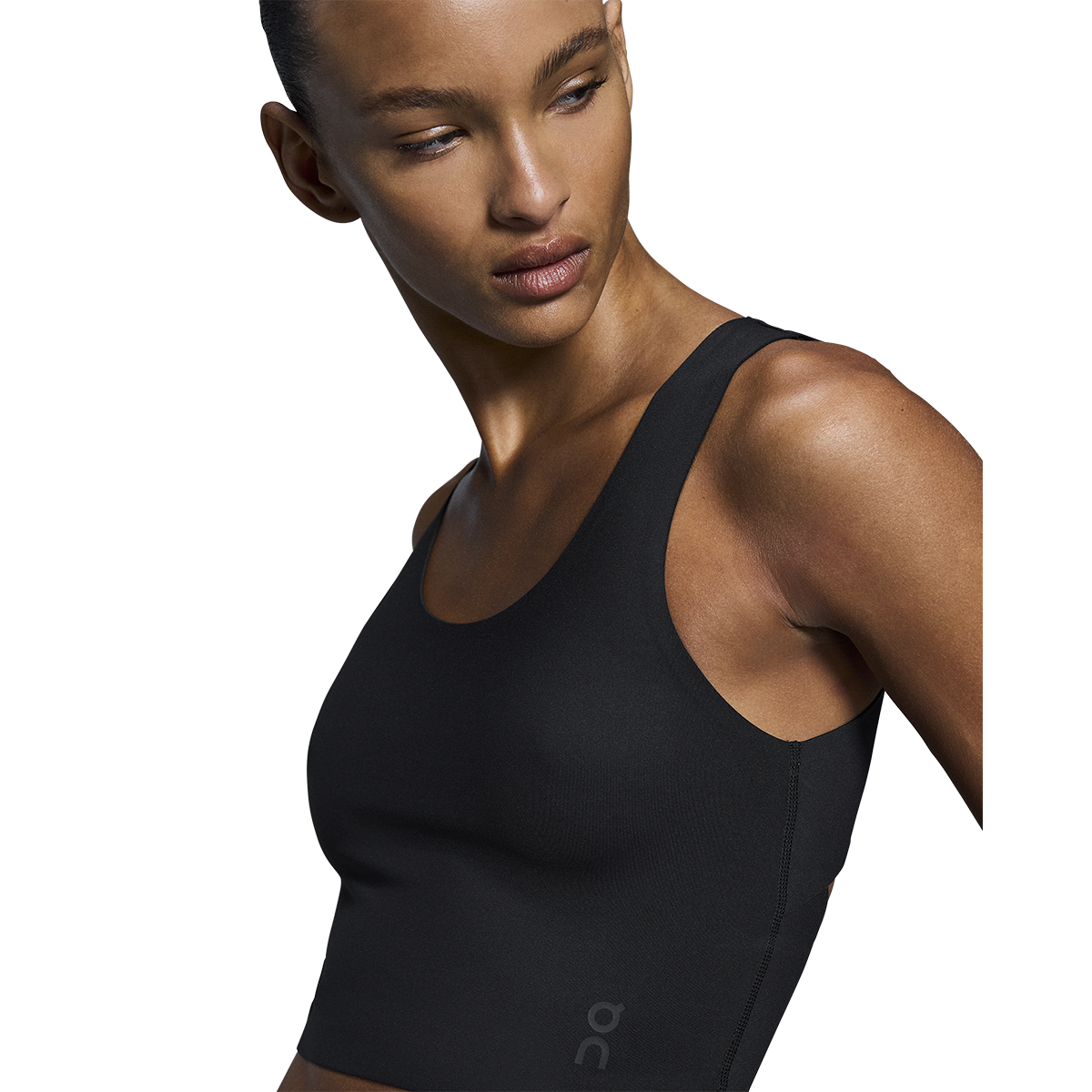 ON Studio Open Back Crop — Black — Size Large — Top View