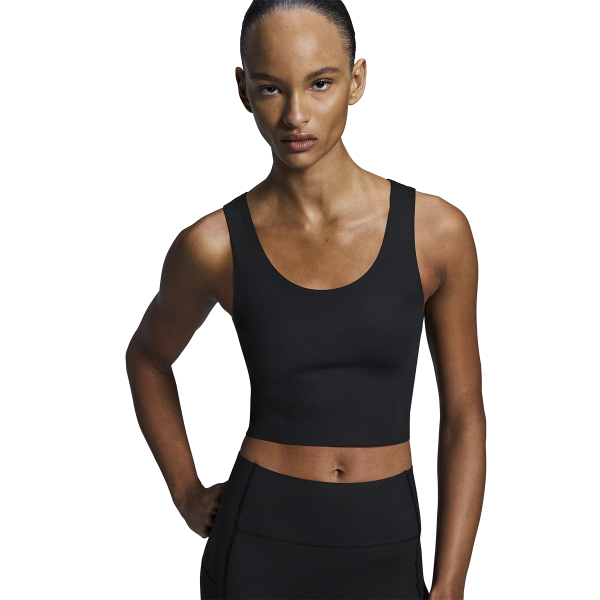 ON Studio Open Back Crop — Black — Size Large — Back View