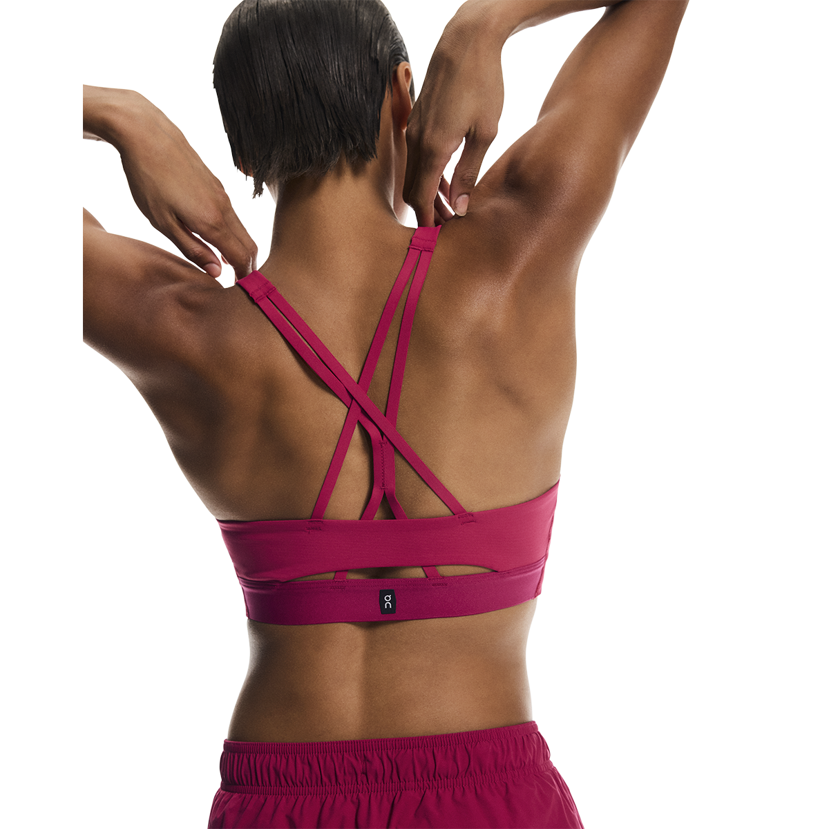ON Studio Bra — Grenadine — Size XSmall — Lifestyle View