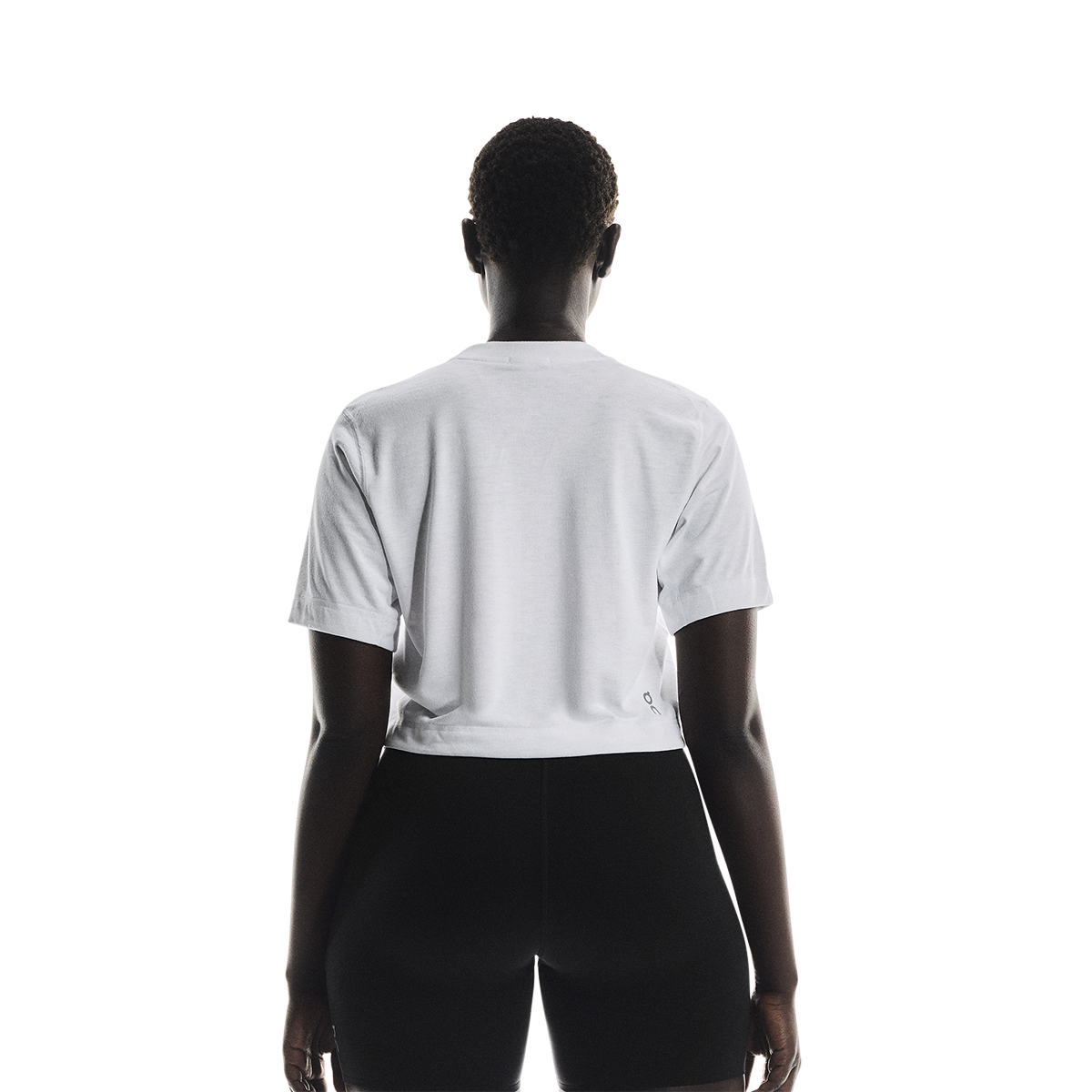 ON Train-T Crop — White — Size Large — Back View