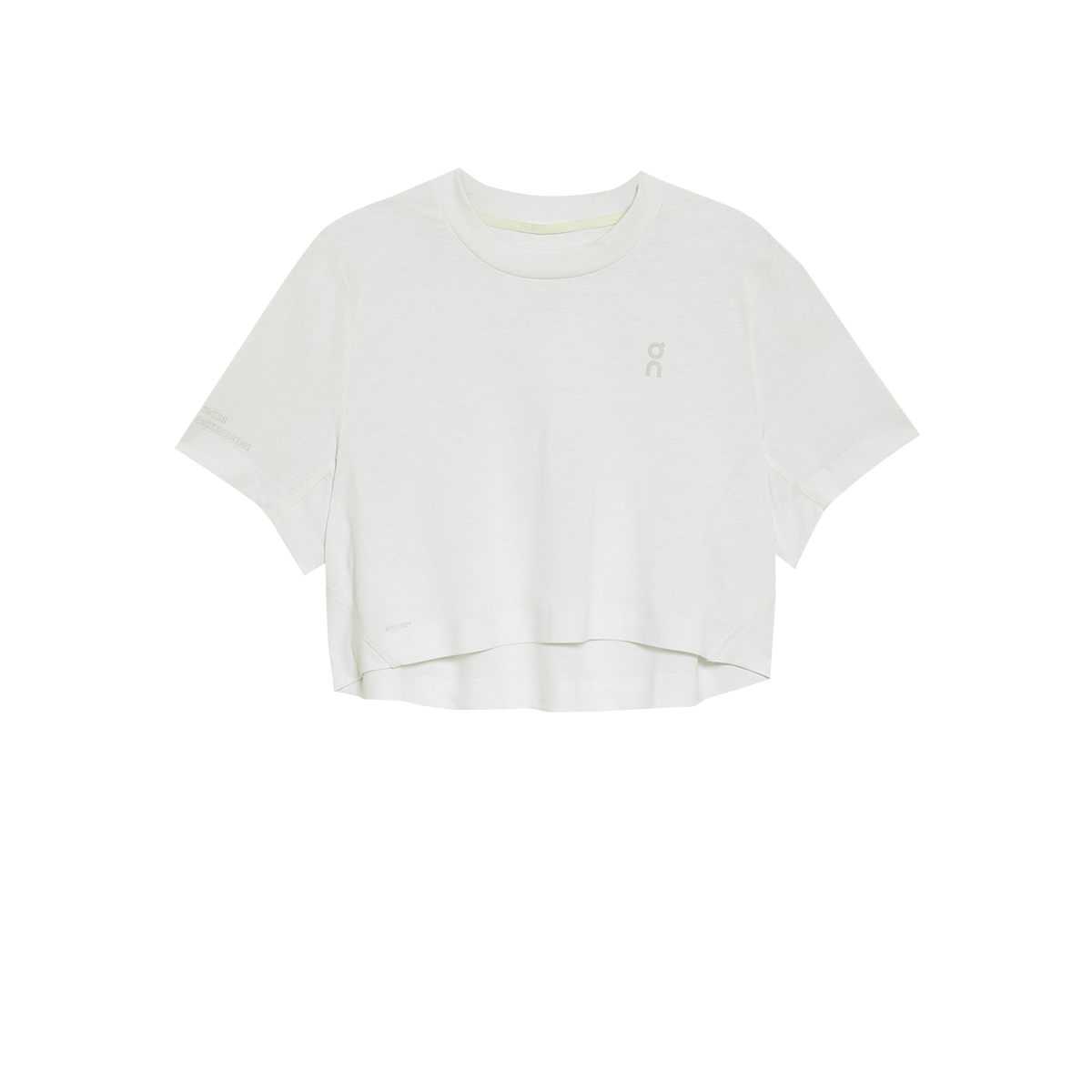 ON Train-T Crop — White — Size Large — Top View