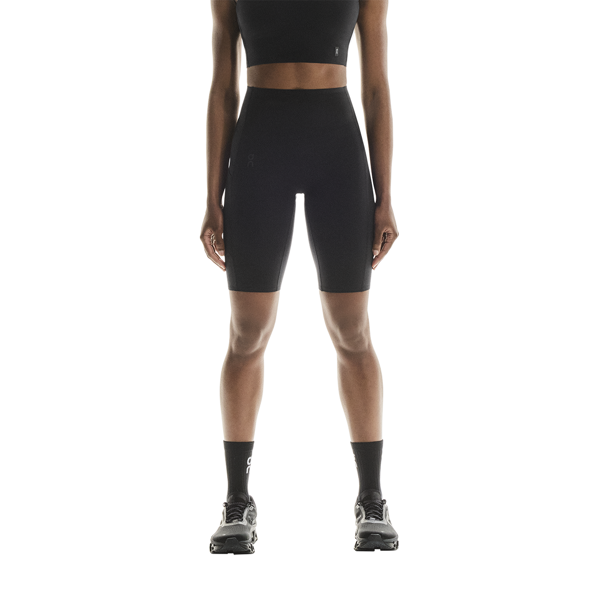 ON Studio Tights Short — Black — Size XSmall — Front View