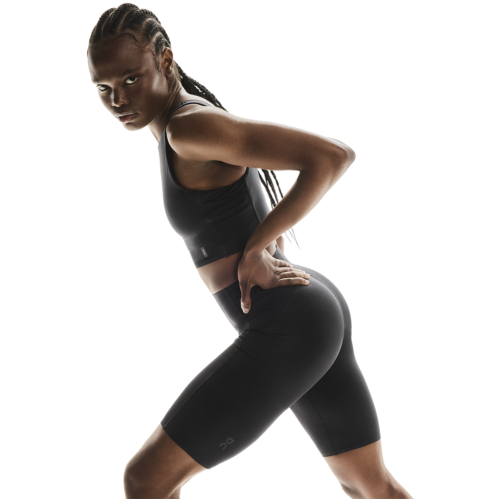 ON Studio Tights Short — Black — Size XSmall — Side View
